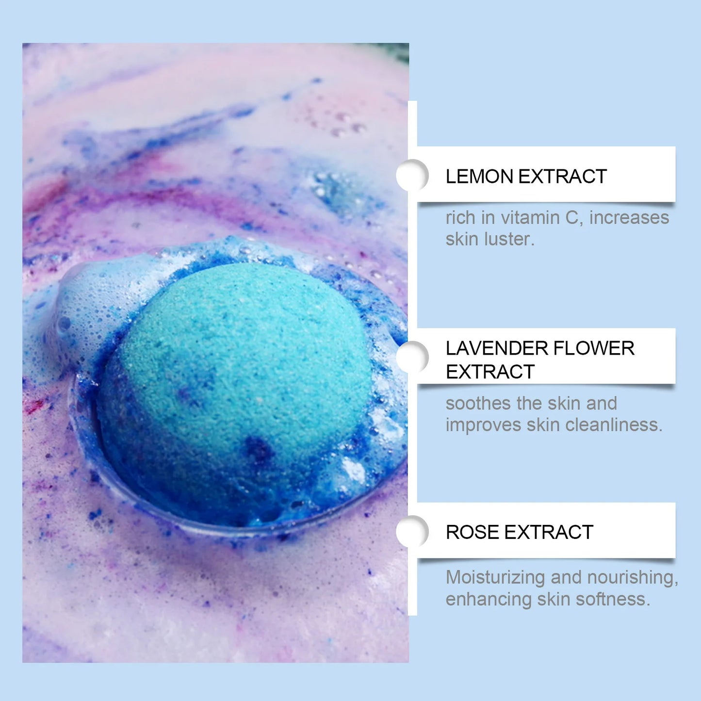 30gx6pcs Bubble Bath Bombs Aroma Exfoliating Relief