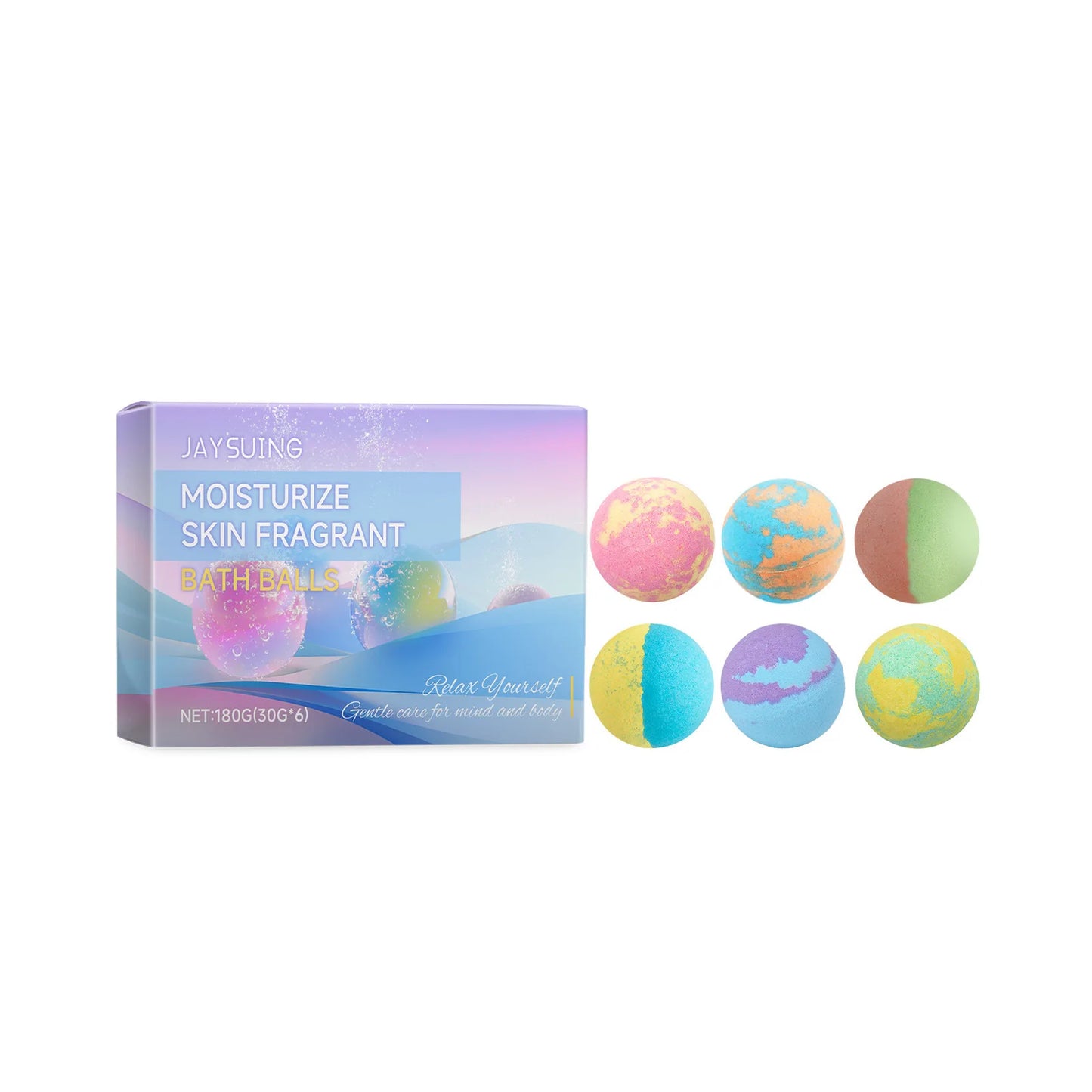 30gx6pcs Bubble Bath Bombs Aroma Exfoliating Relief