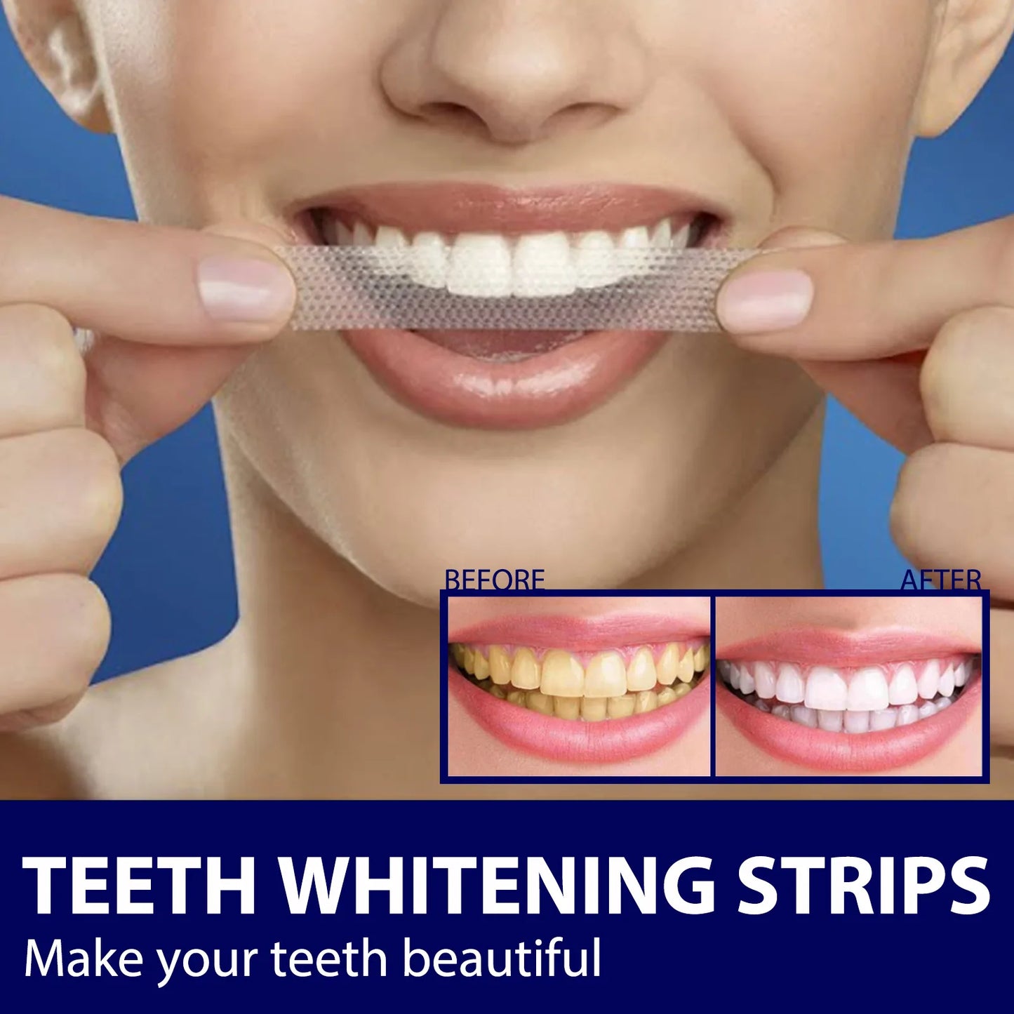 Teeth Whitening Strips Oral Hygiene Care Dental Bleaching Tooth Brightener