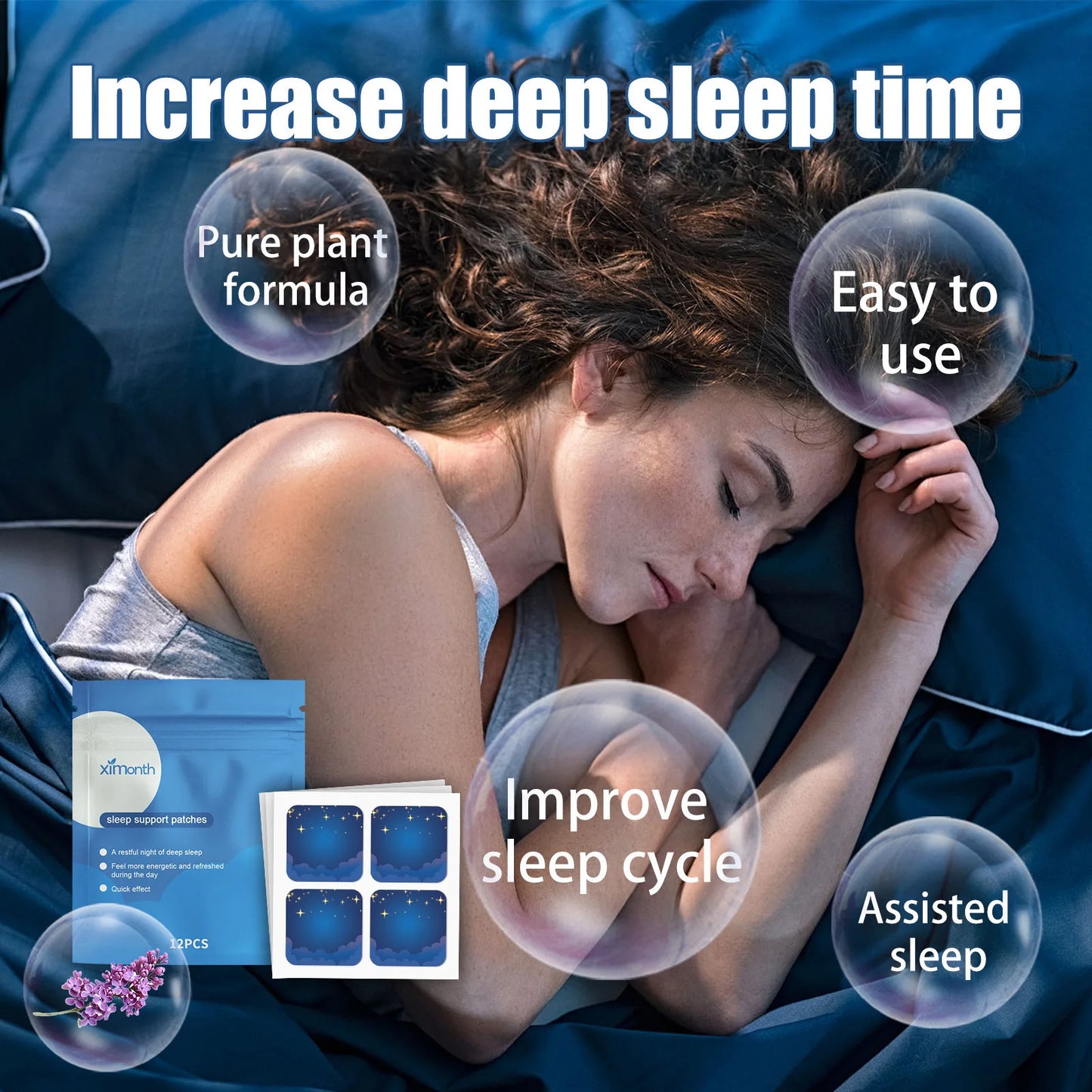 12pcs Sleep Aids Patch Herbal Sticker Insomnia Treatment