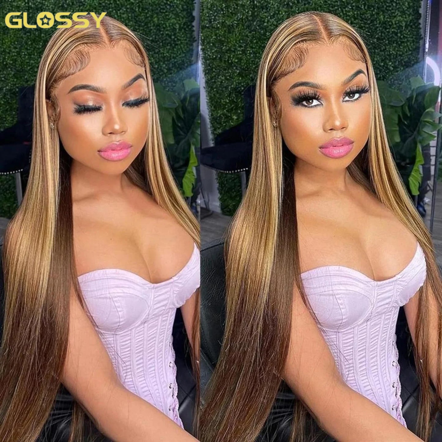 Highlight Glue less Wig Human Hair Ready To Wear And Go For Women 13x6