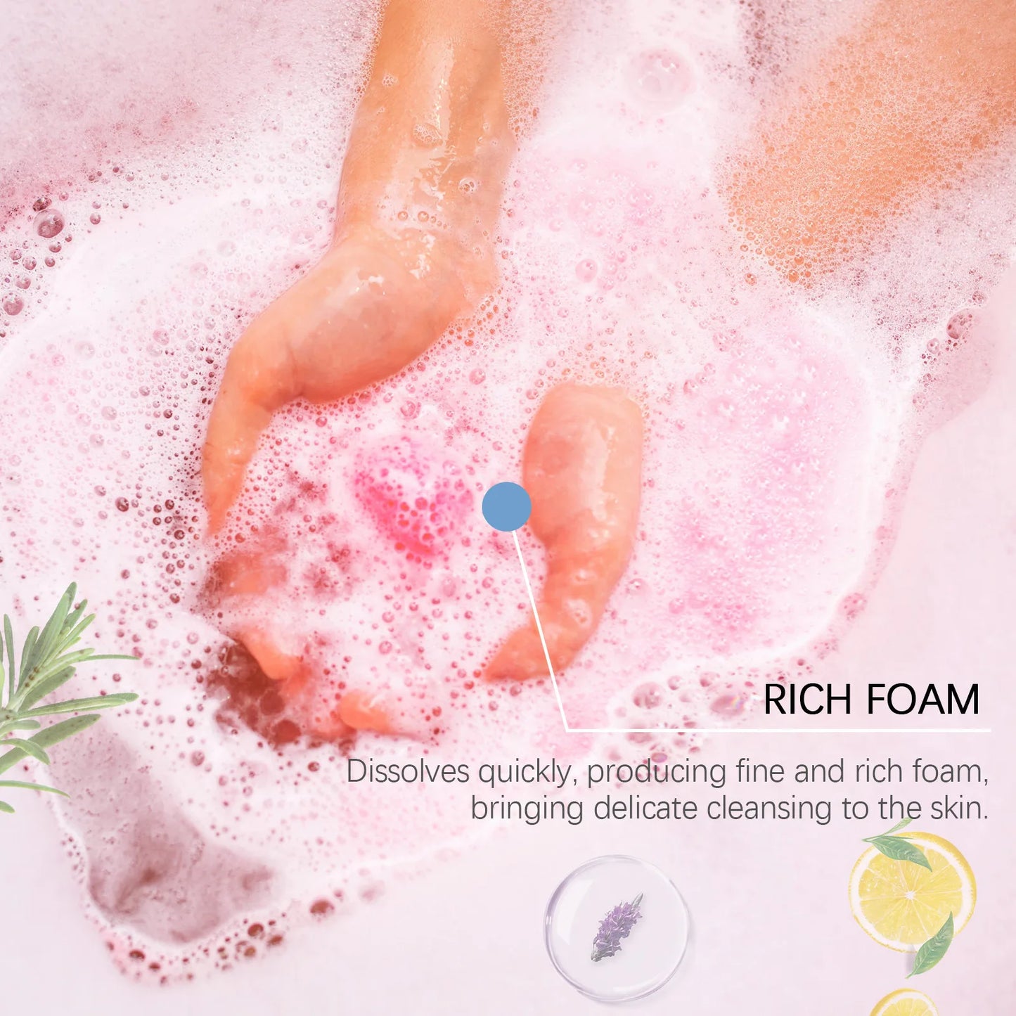 30gx6pcs Bubble Bath Bombs Aroma Exfoliating Relief