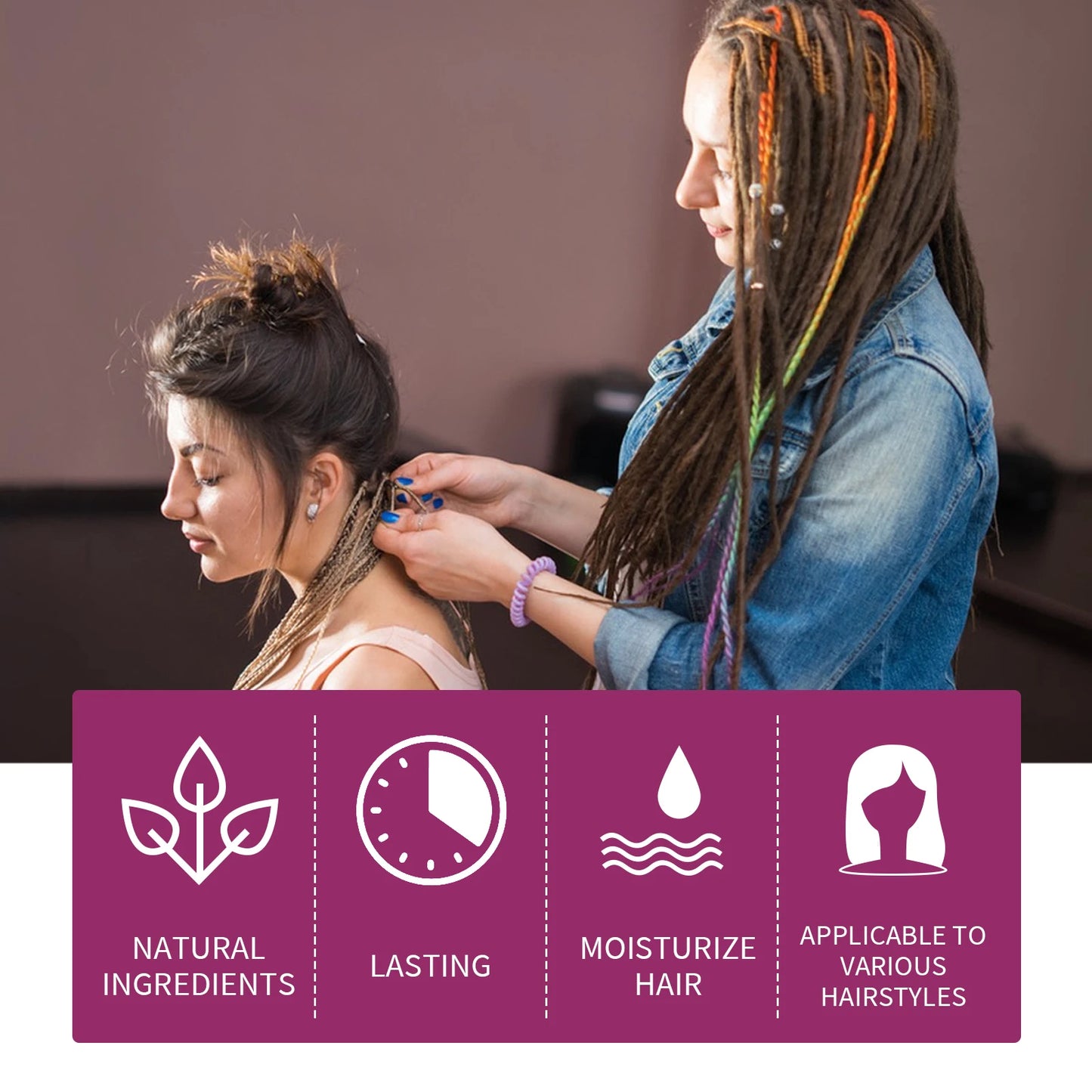 Dreadlocks Styling Wax Repair Hair Damage Dreadlocks Reduce Hair Loss Soft