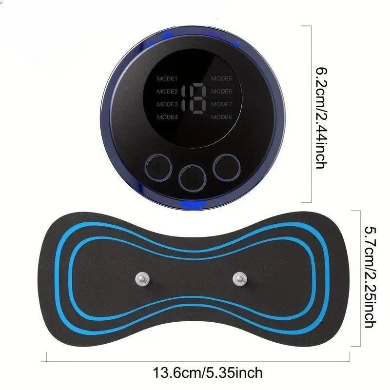 Portable Mini Massage Patch, Full Body Sports Massager for Shoulder, Neck, Whole Body