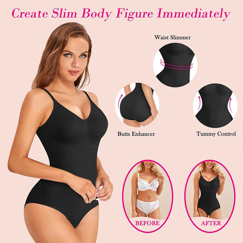 Sculpting Bodysuit Shapewear Seamless Waist Trainer Body Shaper