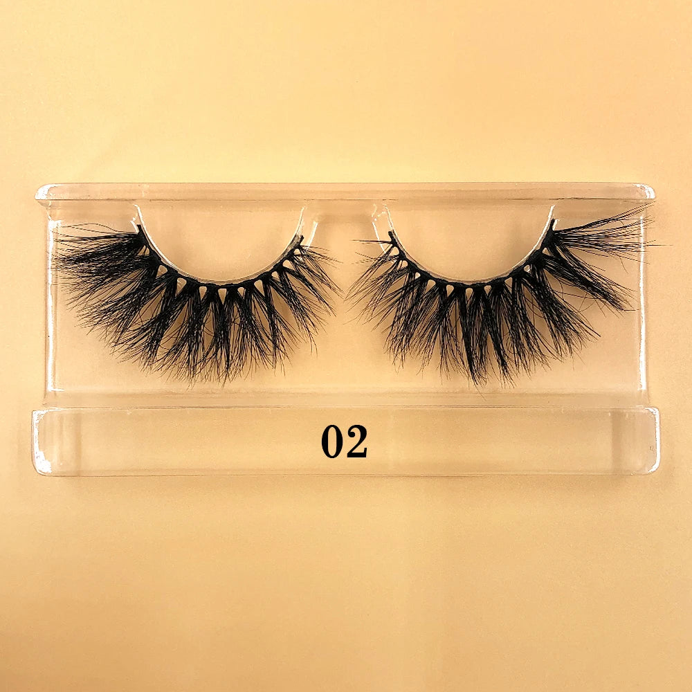 Fluffy 100% Natural Mink Lashes Make up Tool1 Pair Short Soft 15-20mm