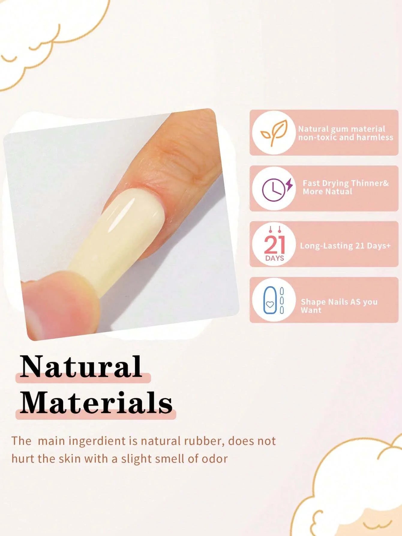 12 Pcs Natural Pink Nude Poly Nail Gel Starter Kit