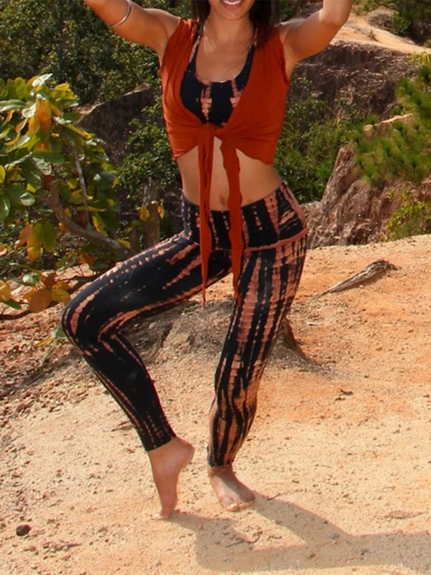 High Waist Yoga Leggings with Side Pockets Tummy Control Workout Pants for Women Running Exercise Fitness Tights