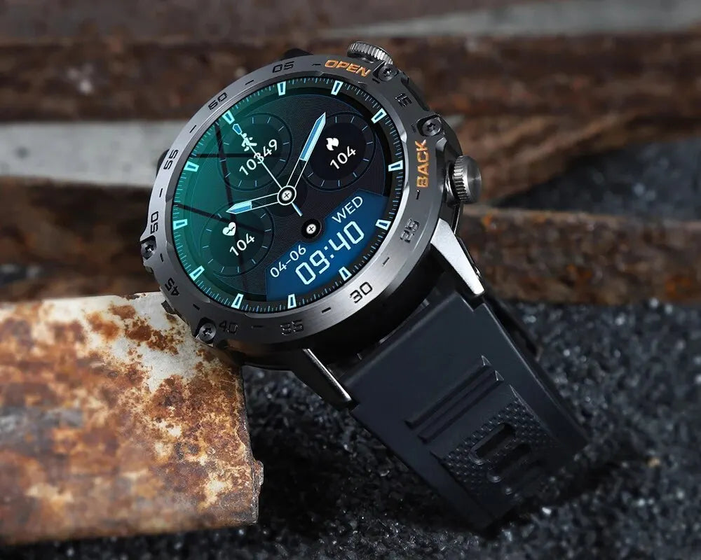 Smartwatch 1.39" Bluetooth Fitness Heart Rate Health For Android IOS
