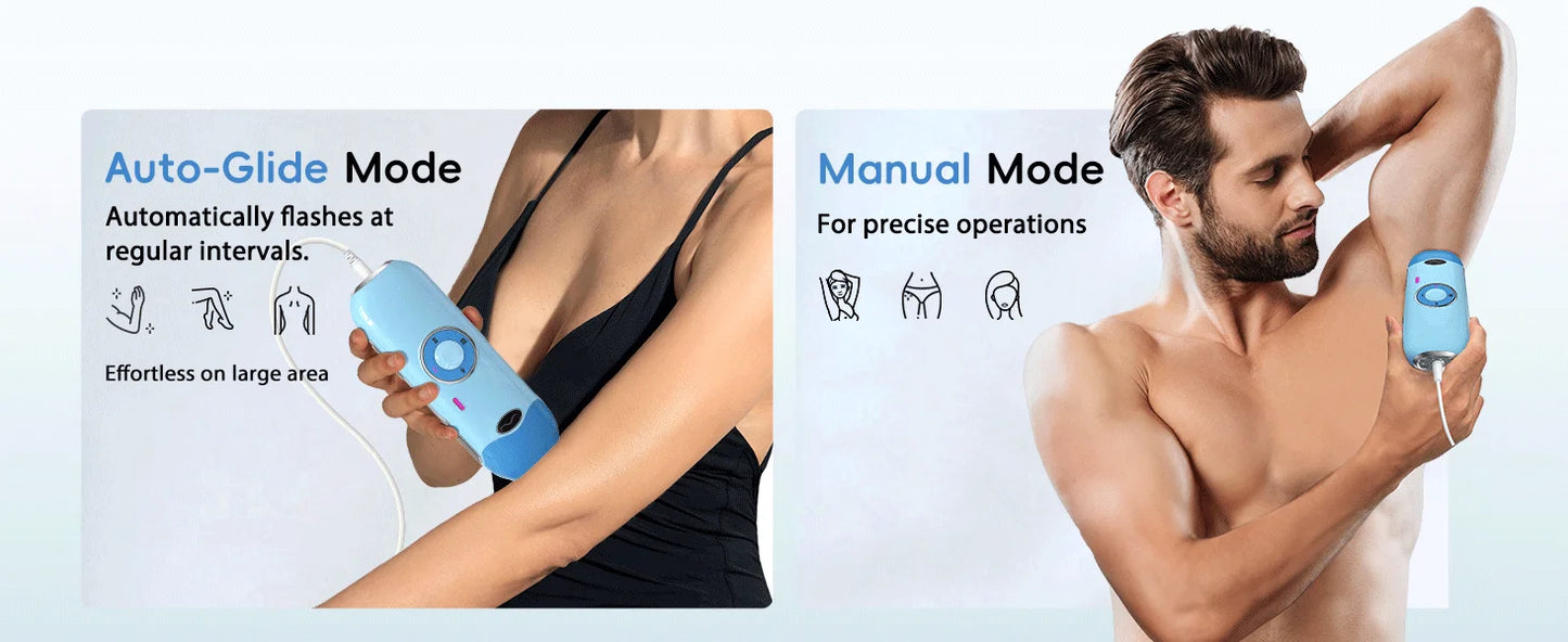 Hair Removal Laser IPL 22J Unlimted IGBT 5.2 cm² light Quick Flashes Painless Epilator Face Armpit Bikini Treament Boay Laser