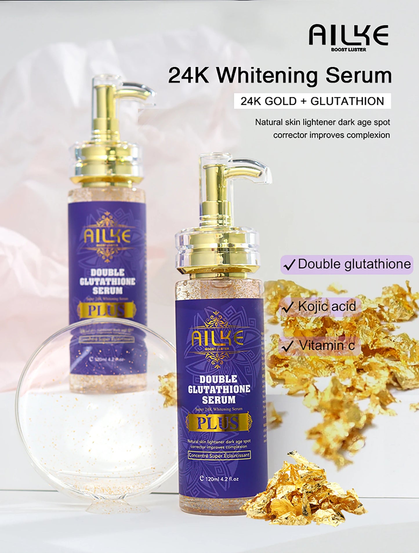 Whitening, Dark Spot & Sun Spot Removal Set, Brightening Shades, With Double Glutathione, Highly Concentrated Skin Care