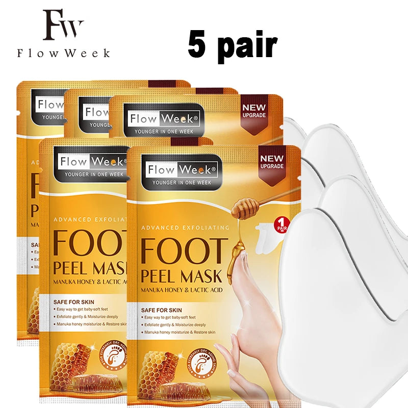 Peeling Foot Mask Repairs Heels & Removes Dry Dead Skin Feet Exfoliating Foot