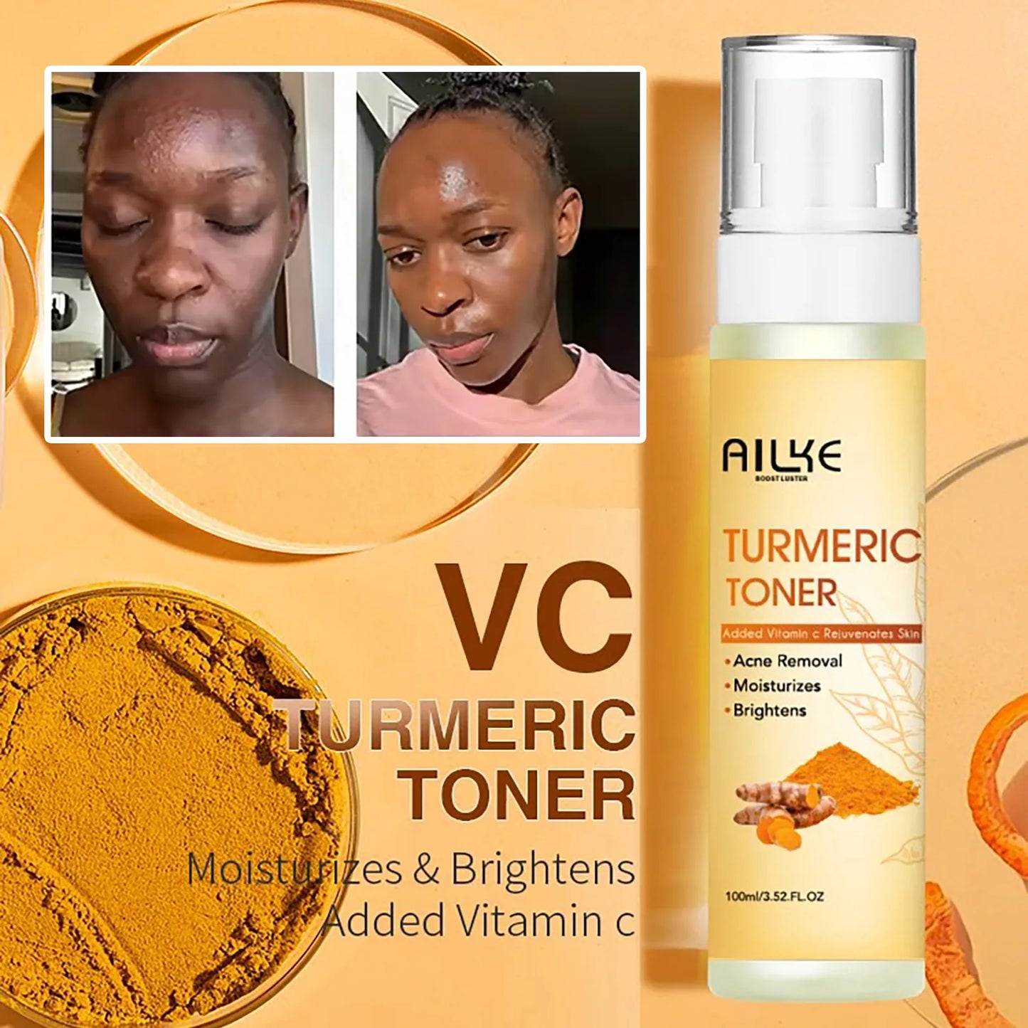 Organic Turmeric Skin Care Set,