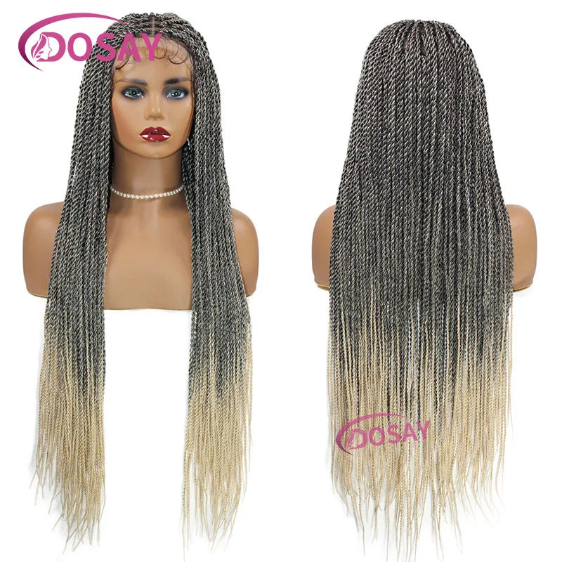 Twist Braided Wigs Box Braided Lace Front Wig