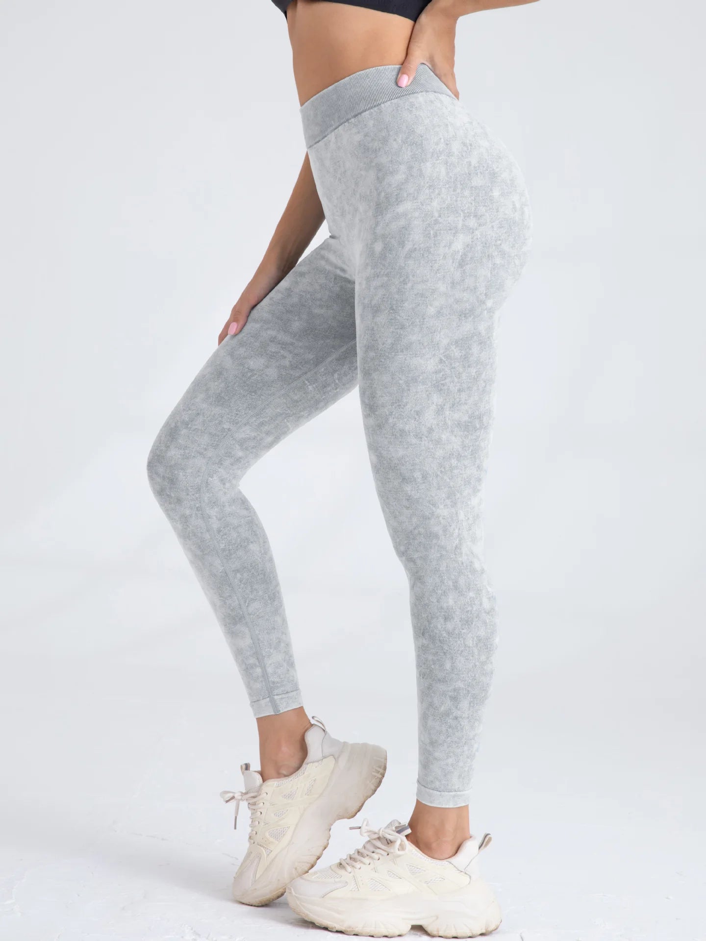 V Back Yoga Pants Women Workout Sport Leggings Fitness Seamless Leggings