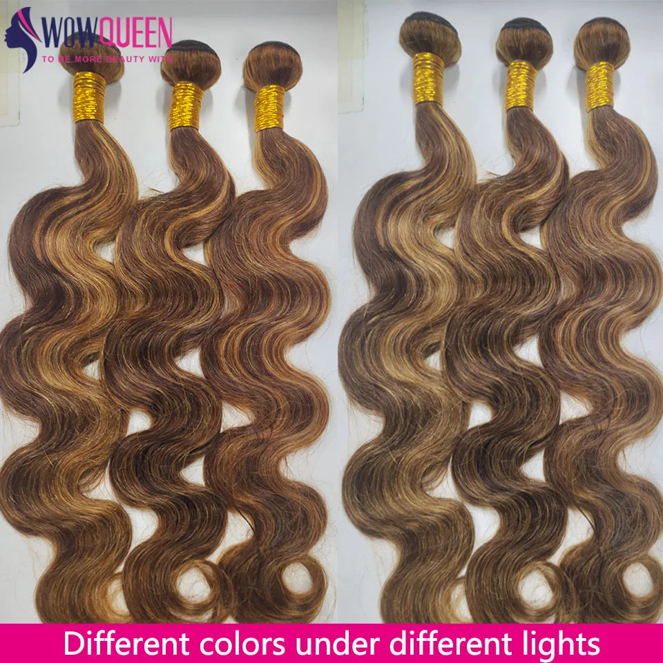 Highlight Body Wave Bundles Brazilian Hair Weave Bundles