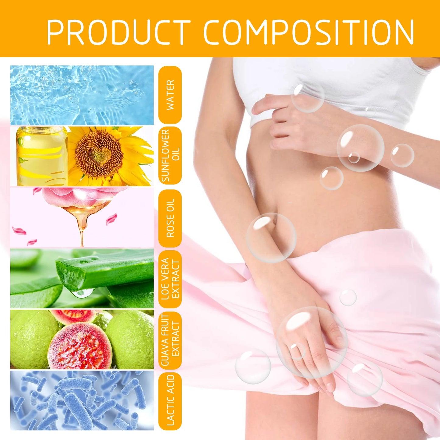Women Shower Gel Body Private Parts Cleansing Refreshing