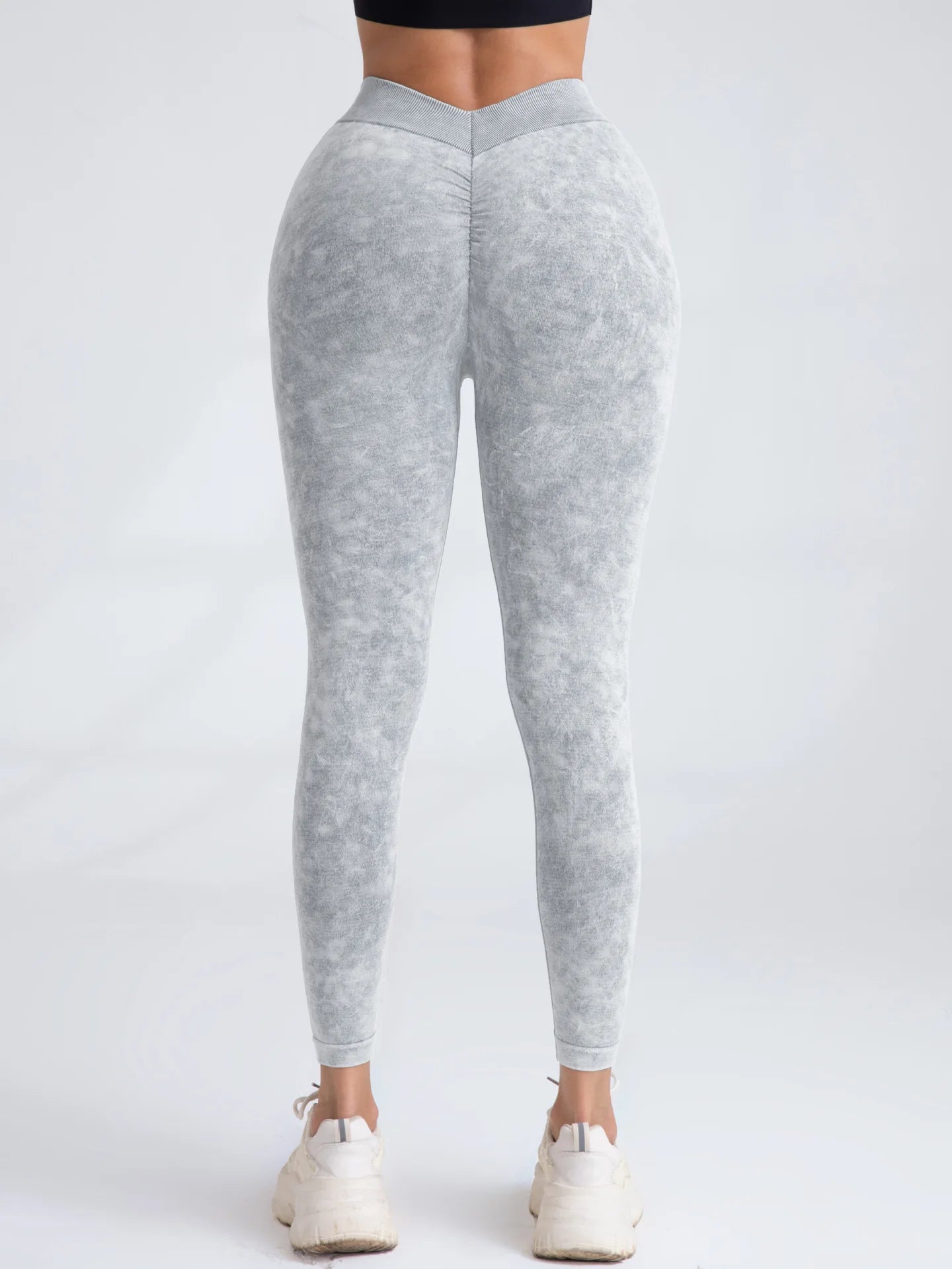 V Back Yoga Pants Women Workout Sport Leggings Fitness Seamless Leggings