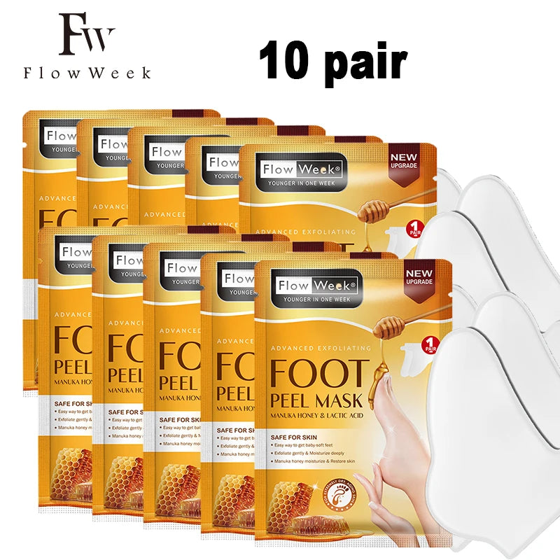 Peeling Foot Mask Repairs Heels & Removes Dry Dead Skin Feet Exfoliating Foot
