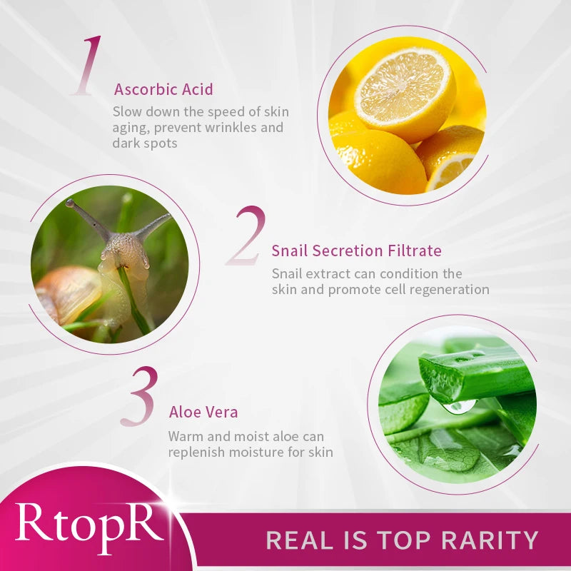 Vitamin C Snail Essence Anti-aging Anti-wrinkle Shrink Pores