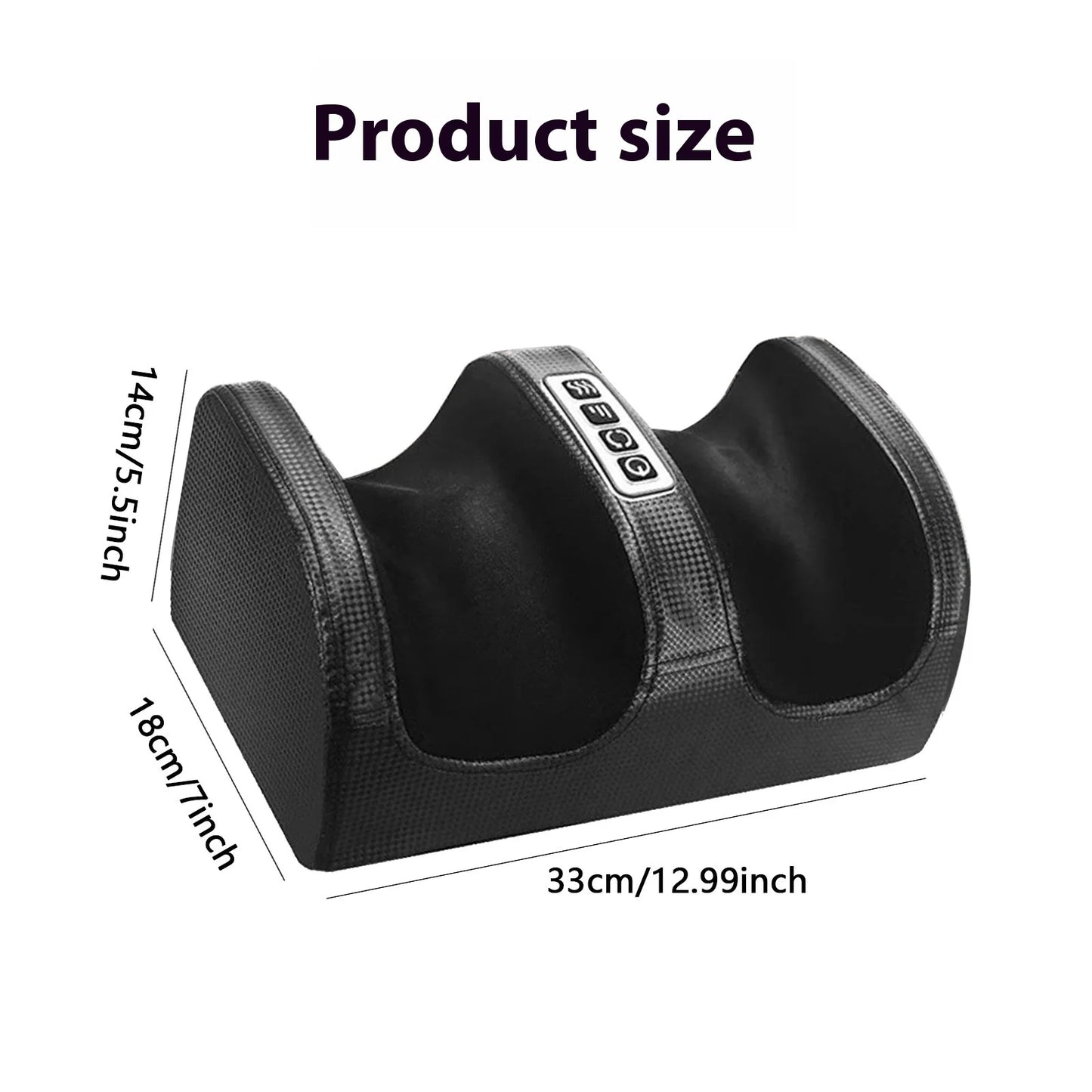 Electric massager, circulating foot massager, vibrating Shiatsu foot kneading heating massage, air compression, automatic closin