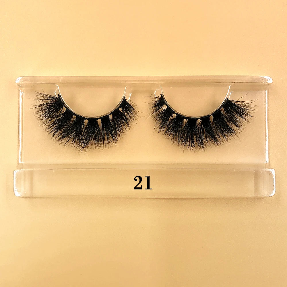 Fluffy 100% Natural Mink Lashes Make up Tool1 Pair Short Soft 15-20mm