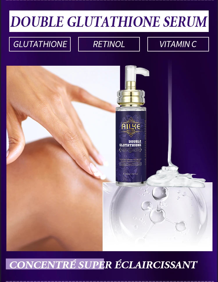 Double Glutathione & Vitamin C Skin Care Set, Whitening, Brightening,
