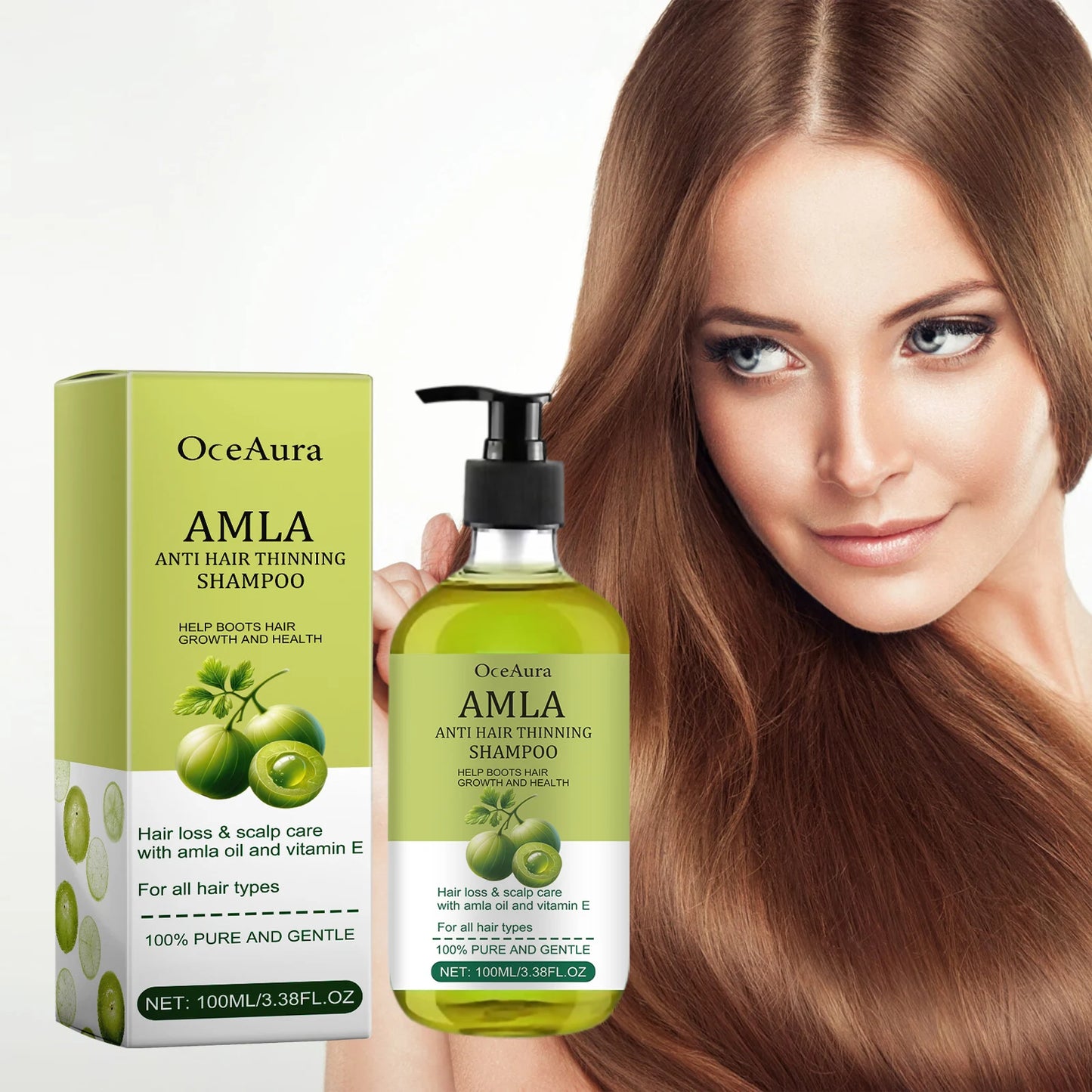 OceAura Anti Hair Thinning Shampoo Deeply Clean the Scalp Hair Moisturize the Scalp Prevent Dryness Anti Hair Thinning Shampoo