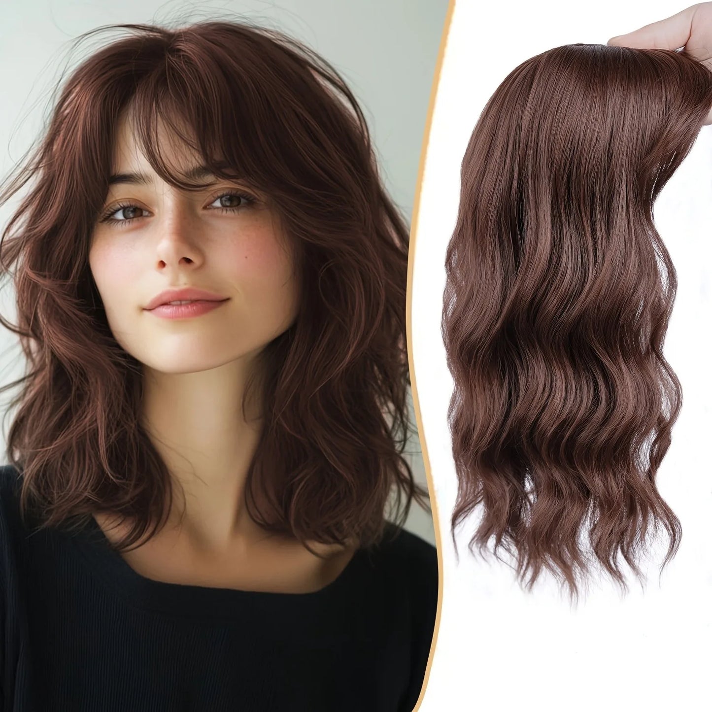 Hair Toppers For Women, 14inch Curly Hair Topper For Women