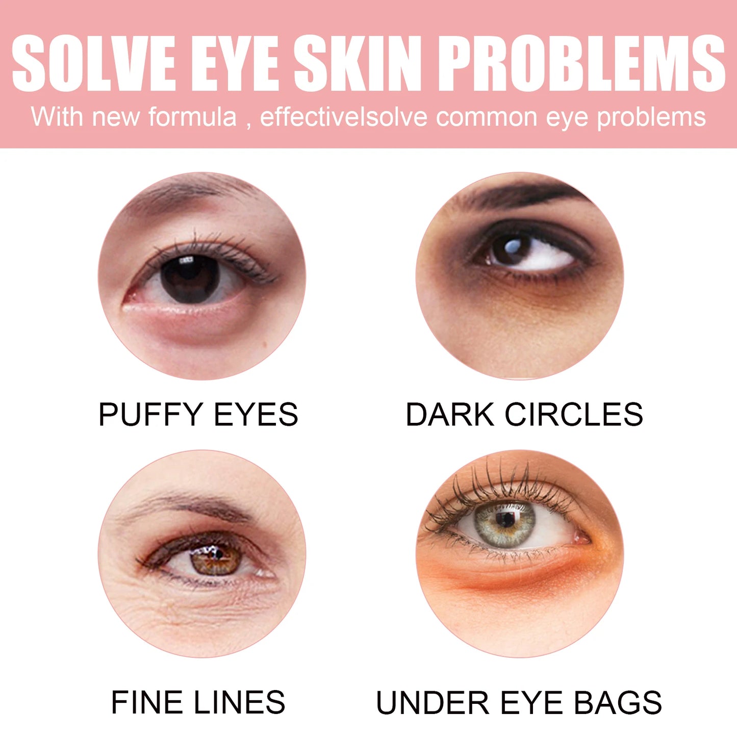 60pcs Rose Eye Mask Fades Fine Lines, Eye Bags, Dark Circles
