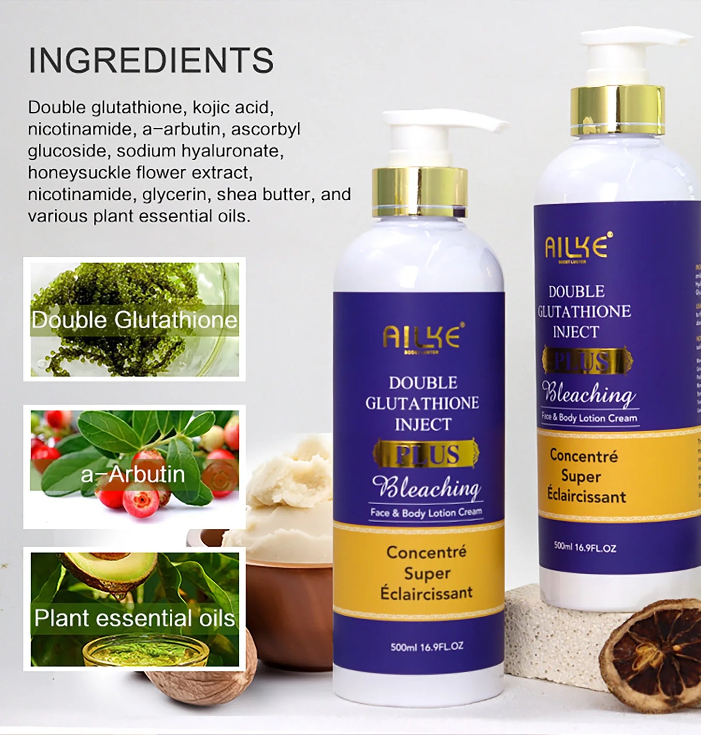 Whitening, Dark Spot & Sun Spot Removal Set, Brightening Shades, With Double Glutathione, Highly Concentrated Skin Care