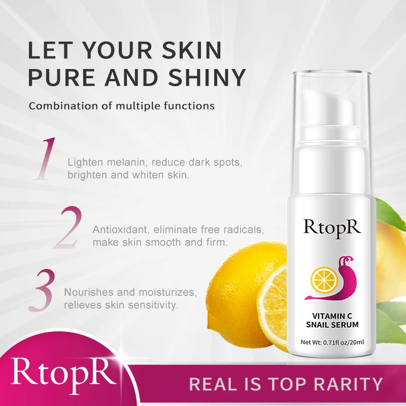 Vitamin C Snail Essence Anti-aging Anti-wrinkle Shrink Pores
