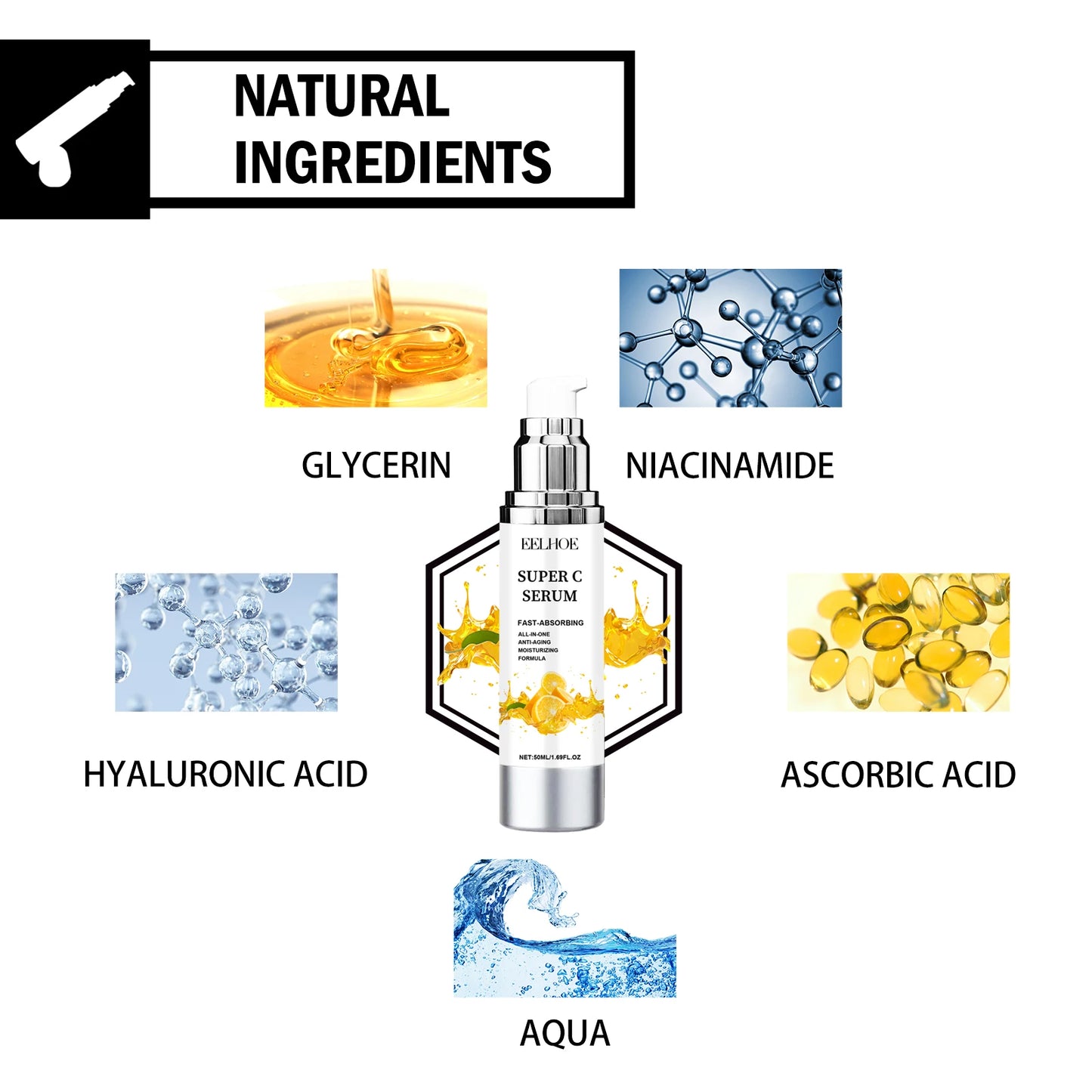 Vitamin C Serum For Face Dark Spot Removal Niacinamide Moisturizing