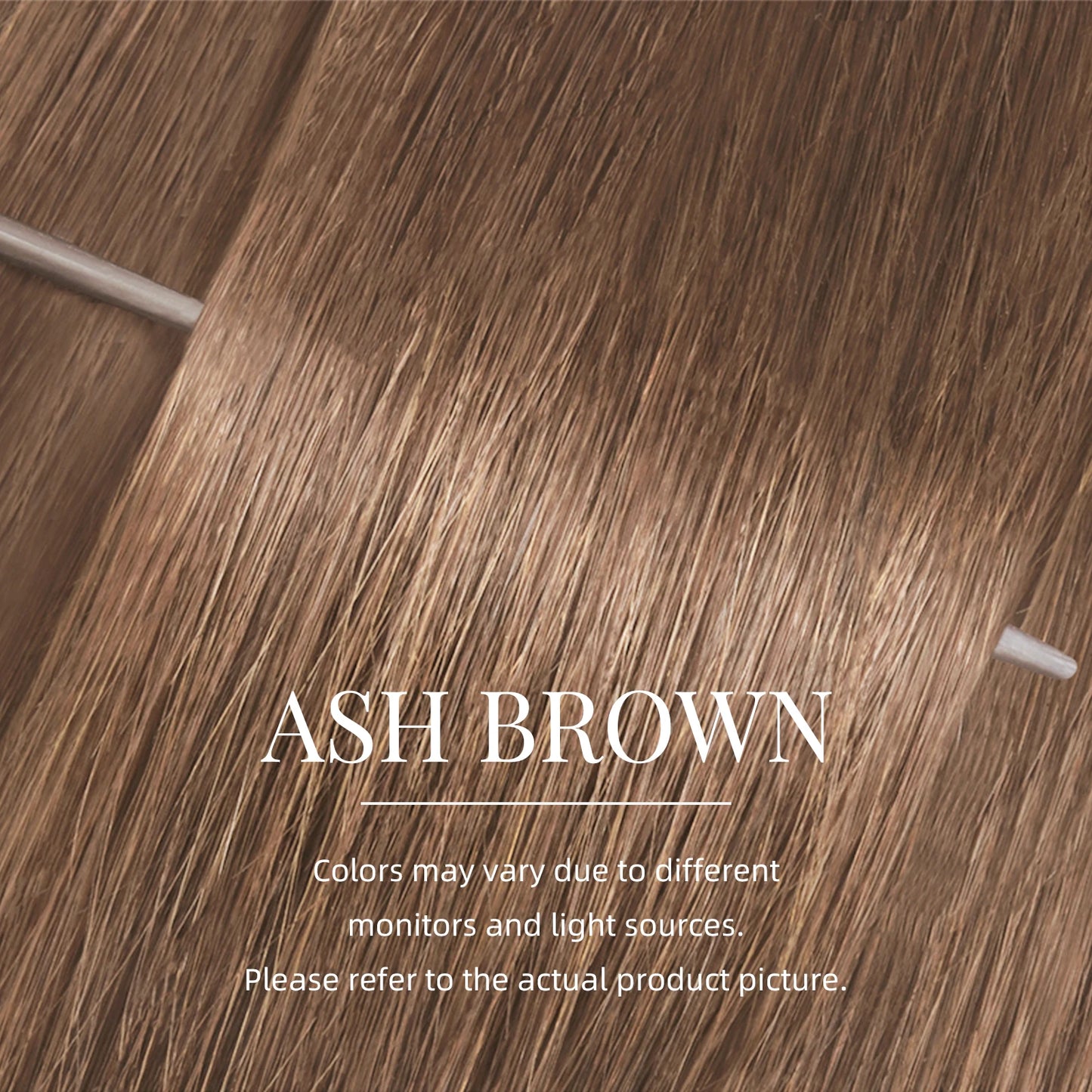16pcs Ash Brown Mini Tape In 100% Human Hair Extensions Strap Seamless Invisible Straight Strap Real Human Hair 12''-24''