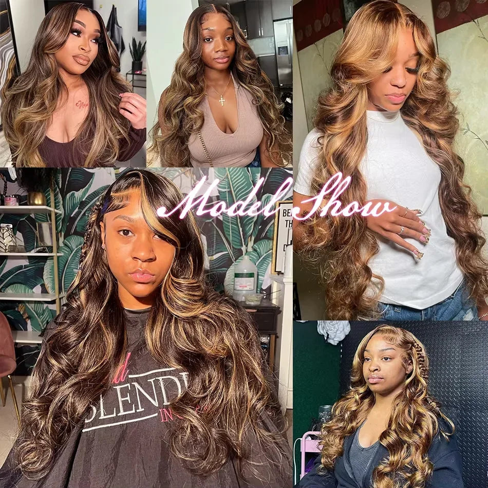 Wig girl Highlight Body Wave Raw Bundles 100% Human Hair