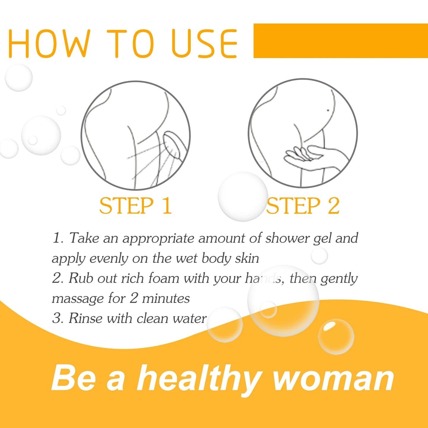 Women Shower Gel Body Private Parts Cleansing Refreshing