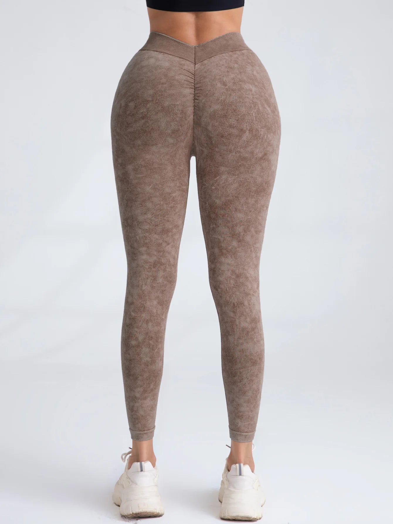 V Back Yoga Pants Women Workout Sport Leggings Fitness Seamless Leggings
