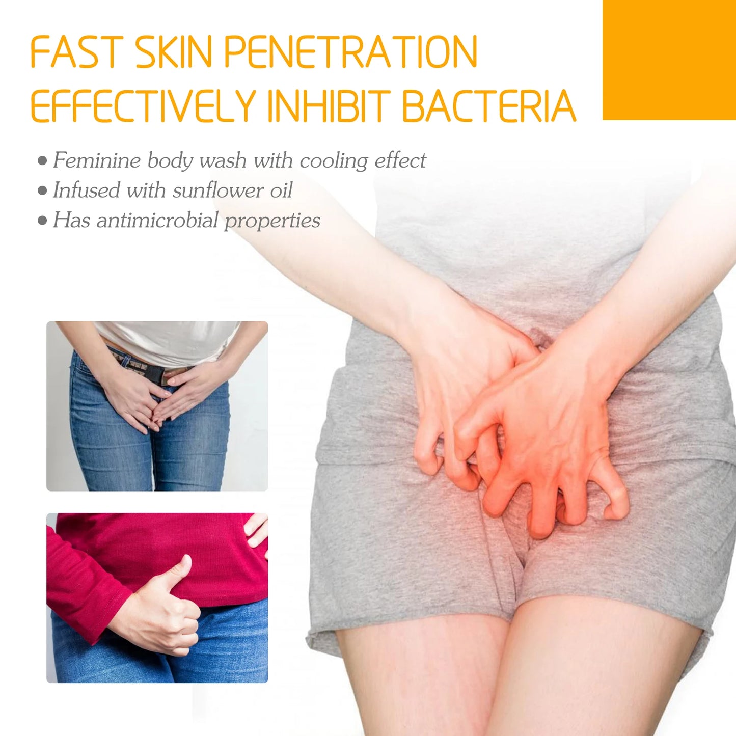 Women Shower Gel Body Private Parts Cleansing Refreshing