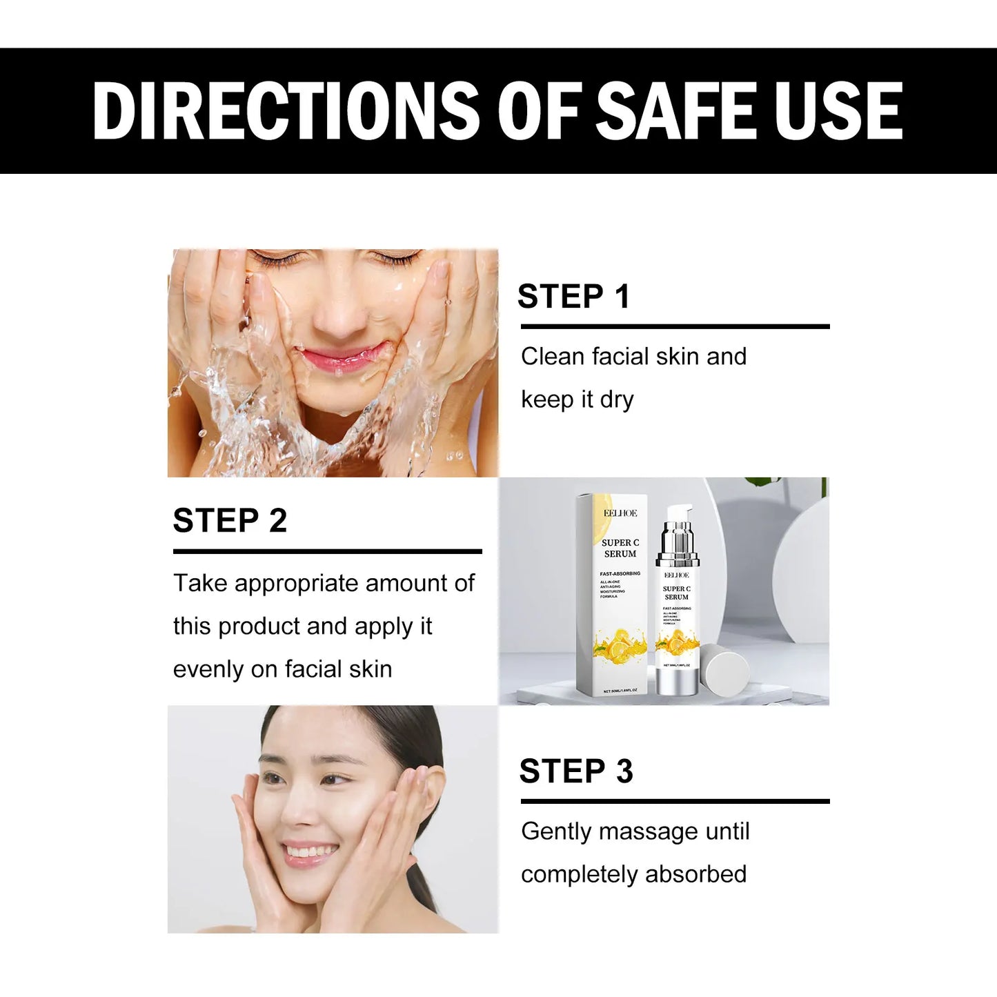 Vitamin C Serum For Face Dark Spot Removal Niacinamide Moisturizing