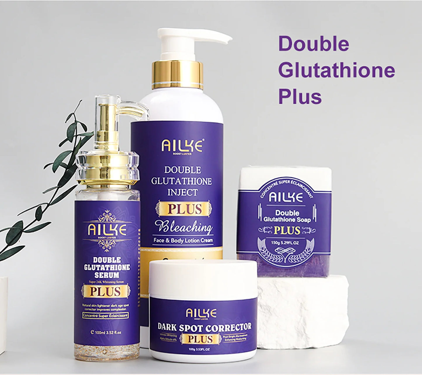 Whitening, Dark Spot & Sun Spot Removal Set, Brightening Shades, With Double Glutathione, Highly Concentrated Skin Care