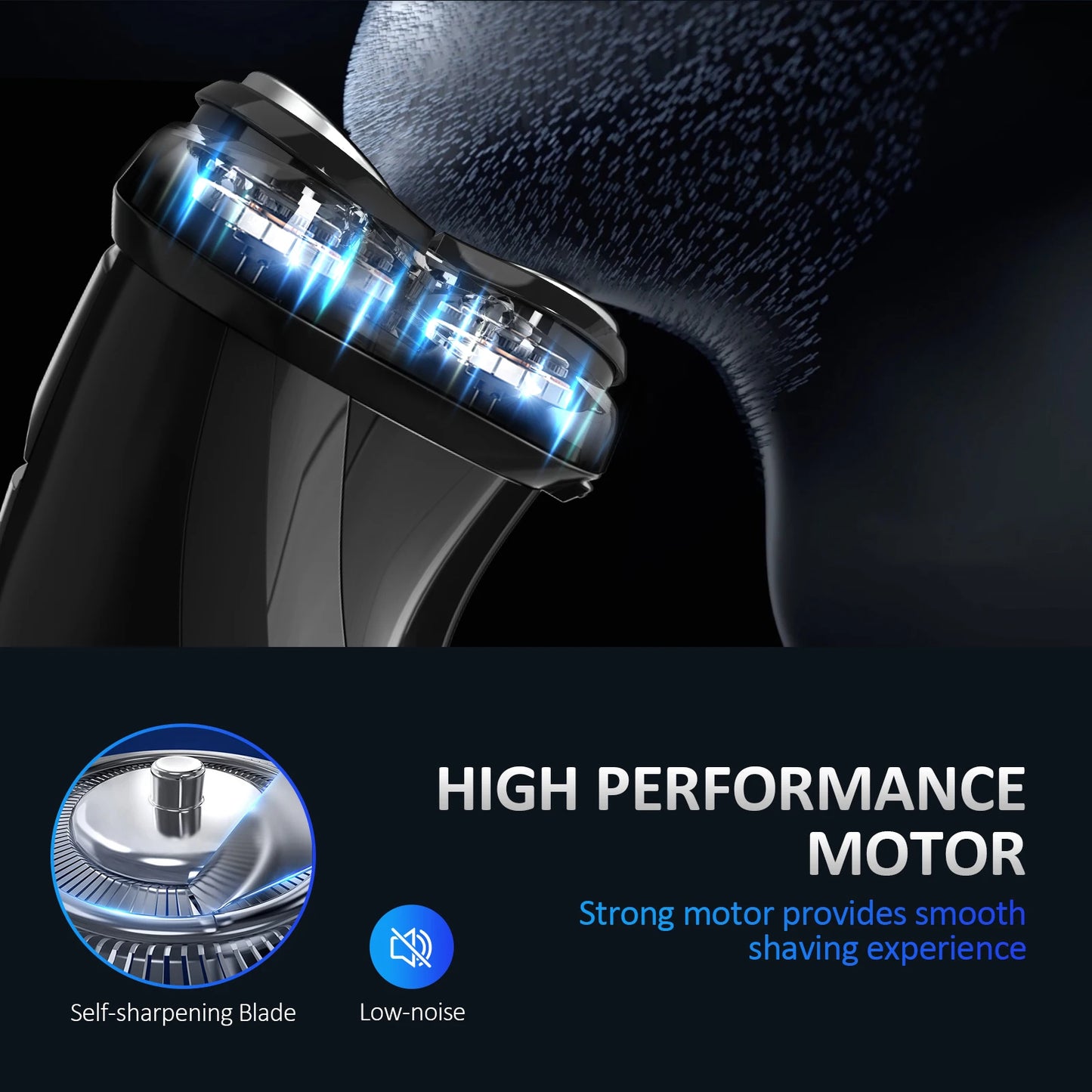 2 in 1 Electric Shaver 3D Men Razor Beard Trimmer With LCD Display IPX7 Waterproof