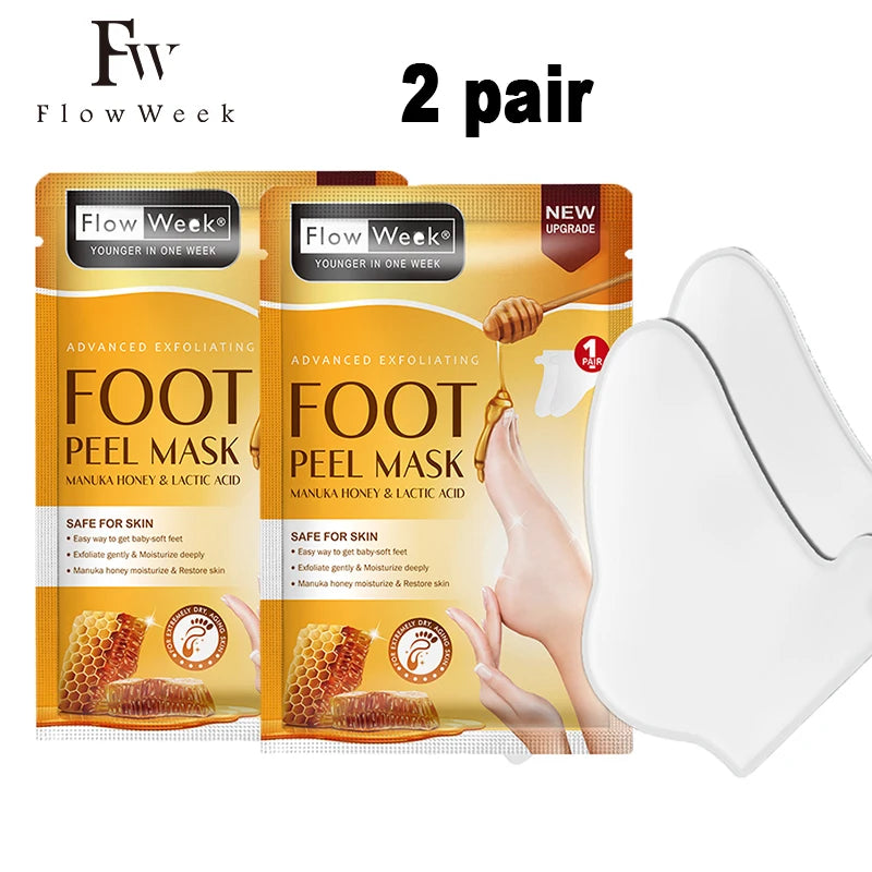 Peeling Foot Mask Repairs Heels & Removes Dry Dead Skin Feet Exfoliating Foot