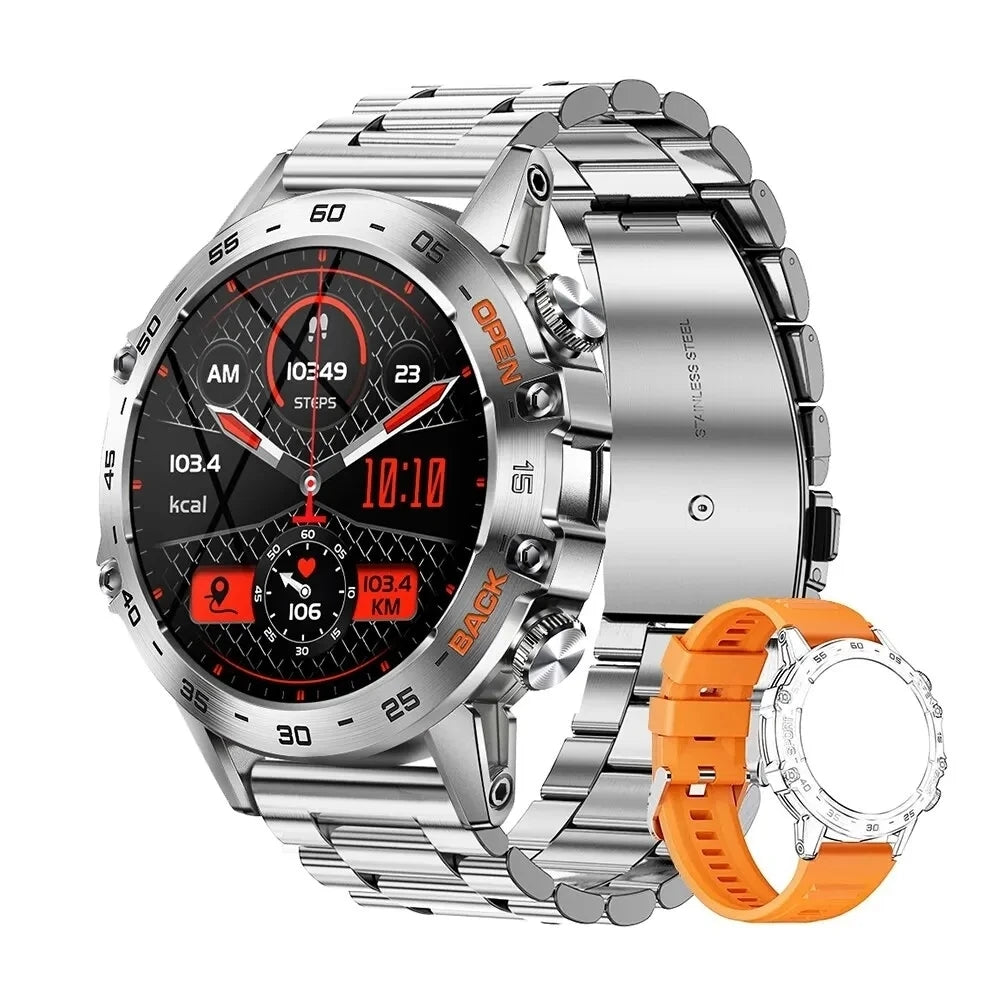 Smartwatch 1.39" Bluetooth Fitness Heart Rate Health For Android IOS