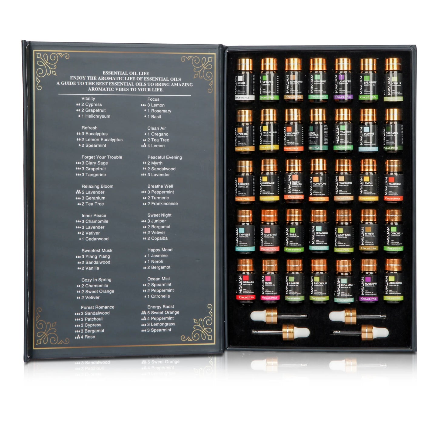 35 Bottles Essential Oils Set For Humidifier Making Candle