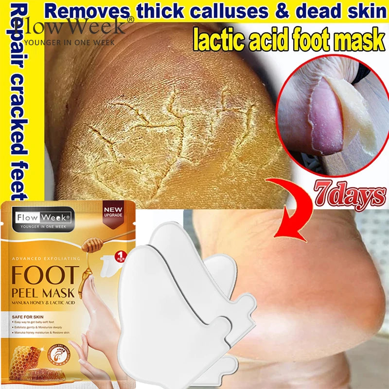 Peeling Foot Mask Repairs Heels & Removes Dry Dead Skin Feet Exfoliating Foot