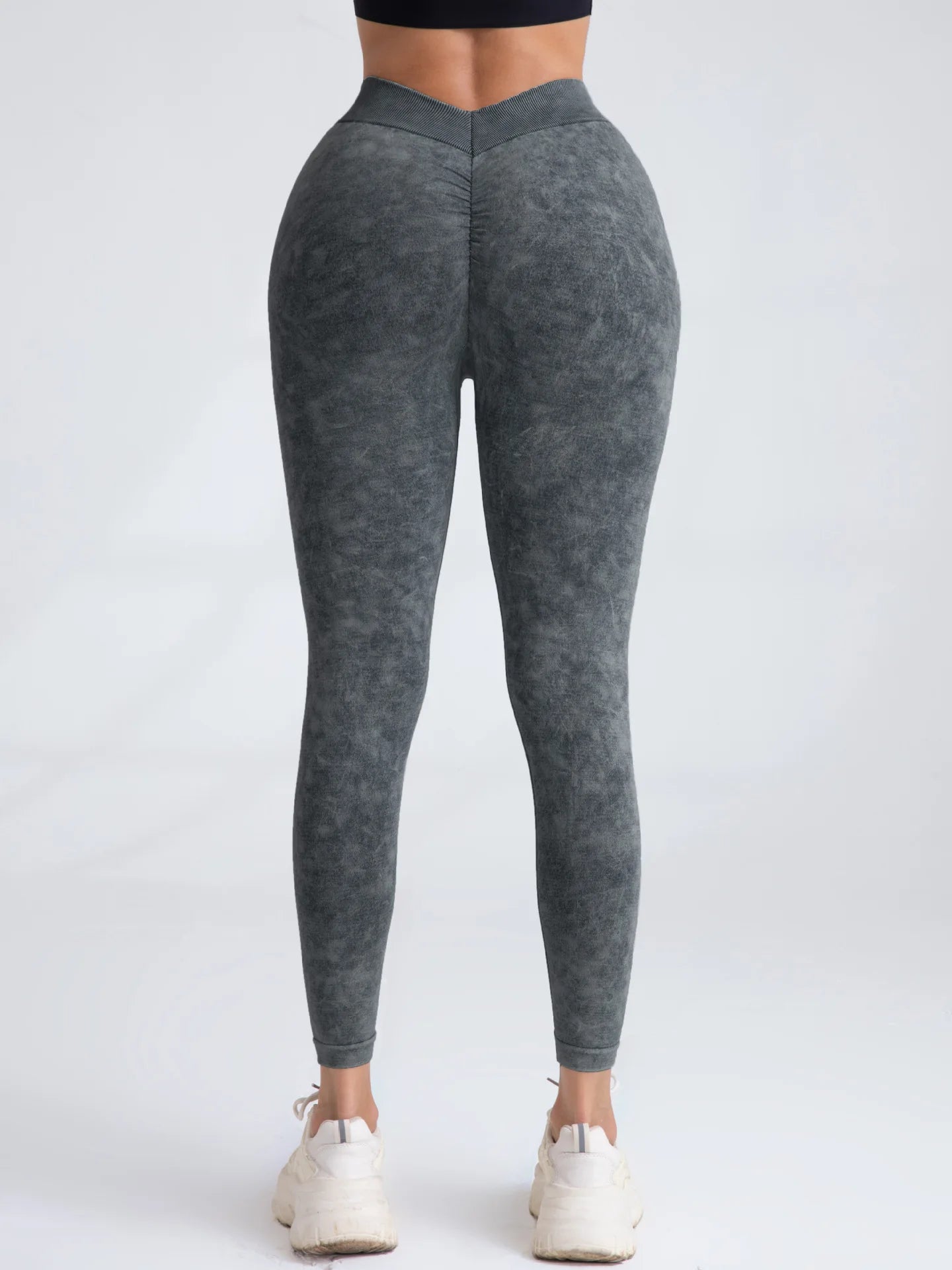 V Back Yoga Pants Women Workout Sport Leggings Fitness Seamless Leggings