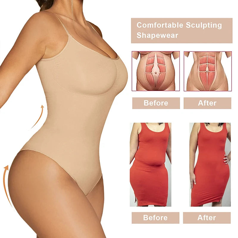 Sculpting Bodysuit Shapewear Seamless Waist Trainer Body Shaper