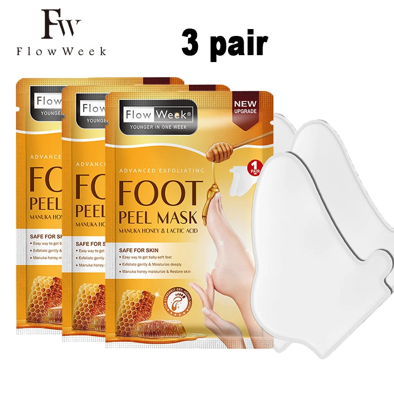 Peeling Foot Mask Repairs Heels & Removes Dry Dead Skin Feet Exfoliating Foot