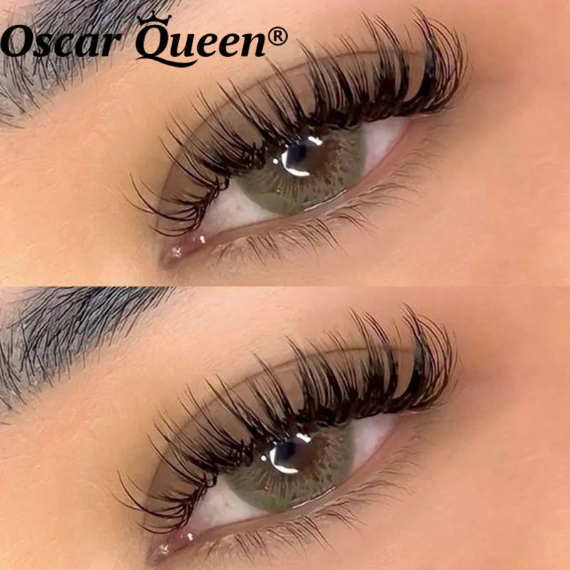 Fluffy 100% Natural Mink Lashes Make up Tool1 Pair Short Soft 15-20mm