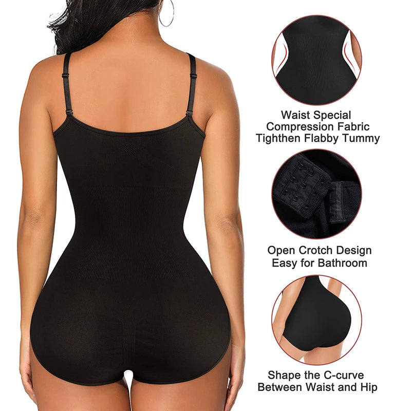 Sculpting Bodysuit Shapewear Seamless Waist Trainer Body Shaper